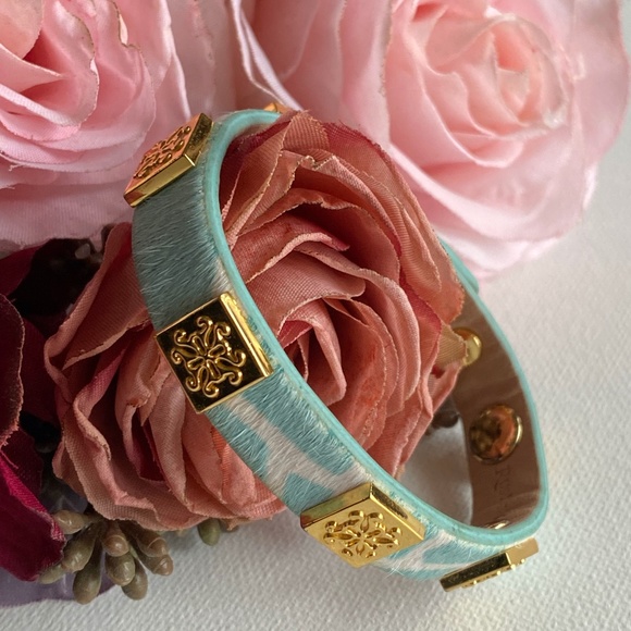 Rustic Cuff Faux Calf Fur Adjustable Bracelet - Picture 2 of 8